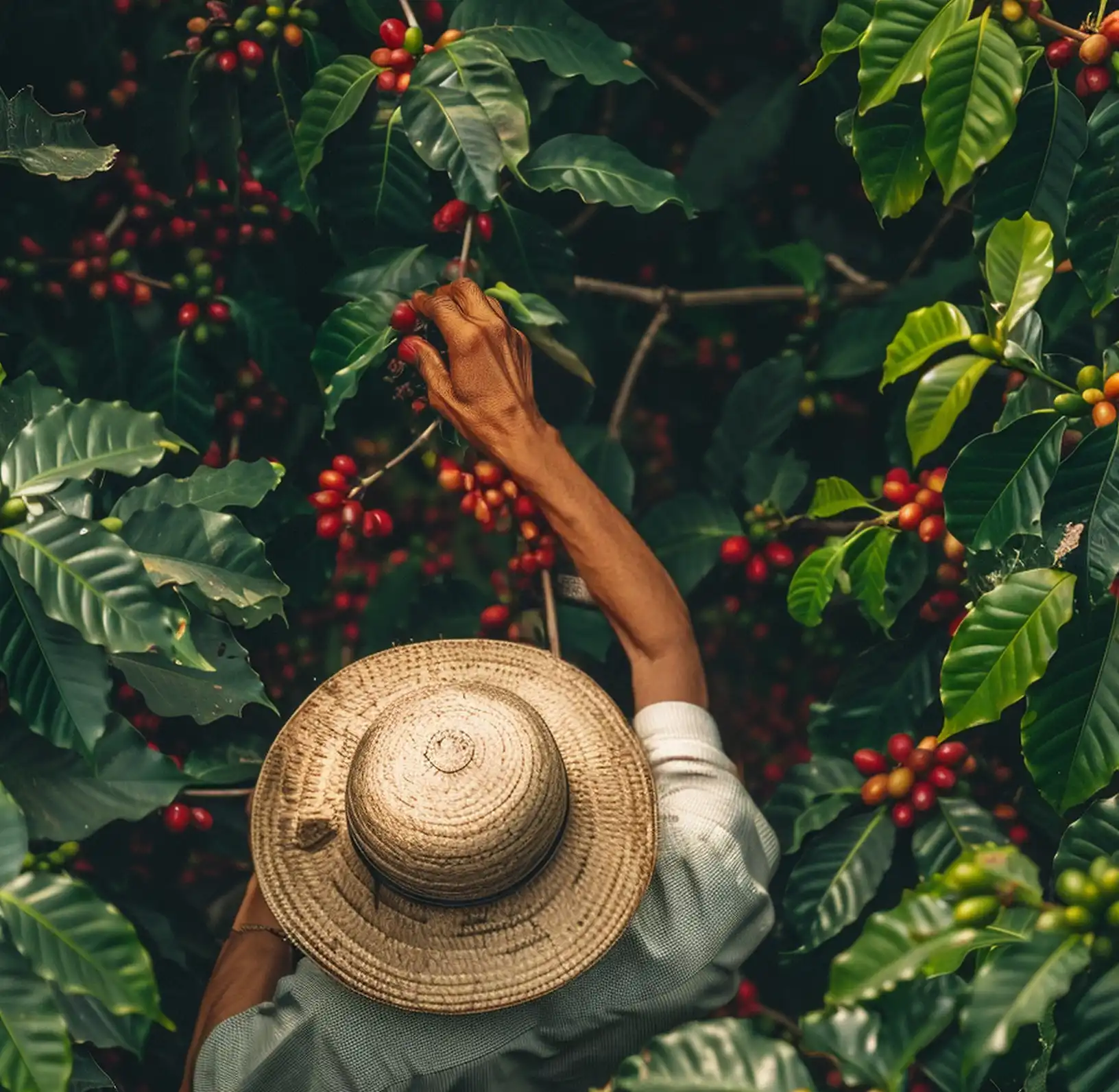 Selection of distinguished high altitude Arabica coffee varieties including Gesha, Pacamara, and Bourbon, prized for exceptional flavor