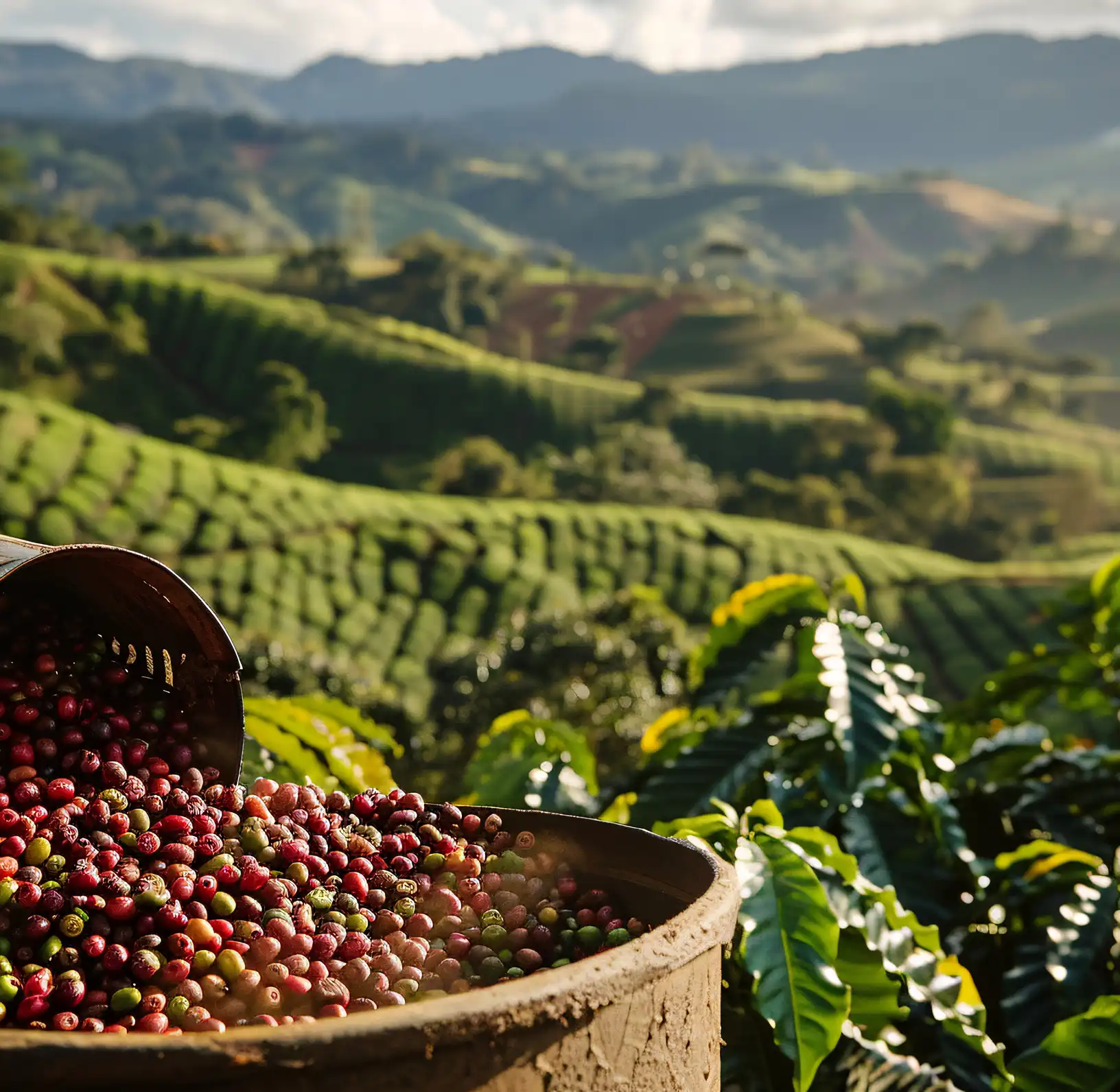 Premium specialty grade green coffee beans ready for international export, highlighting traceable B2B coffee sourcing